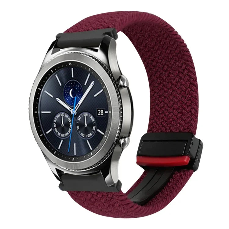 22 mm breites, geflochtenes Uhrenarmband mit Magnetverschluss, passend für Samsung Galaxy Gear S3 Classic und Samsung Galaxy Watch 46 mm