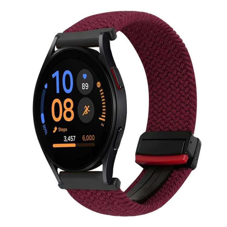 20mm Magnetische Schnalle geflochtenes Uhrenarmband, für Samsung Galaxy Watch FE 40mm, für Samsung Galaxy Watch 6 Classic
