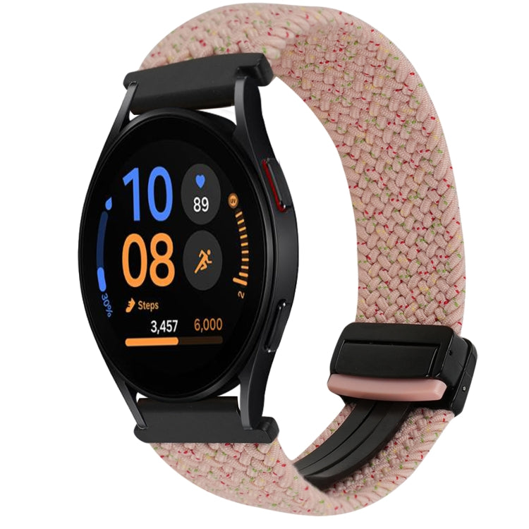 20mm Magnetische Schnalle geflochtenes Uhrenarmband, für Samsung Galaxy Watch FE 40mm, für Samsung Galaxy Watch 6 Classic