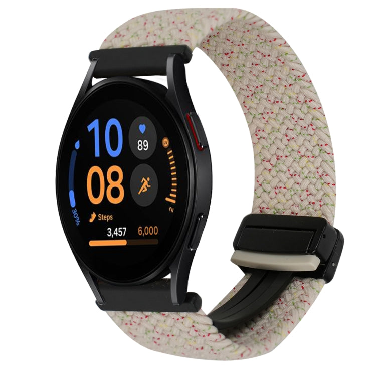 20mm Magnetische Schnalle geflochtenes Uhrenarmband, für Samsung Galaxy Watch FE 40mm, für Samsung Galaxy Watch 6 Classic