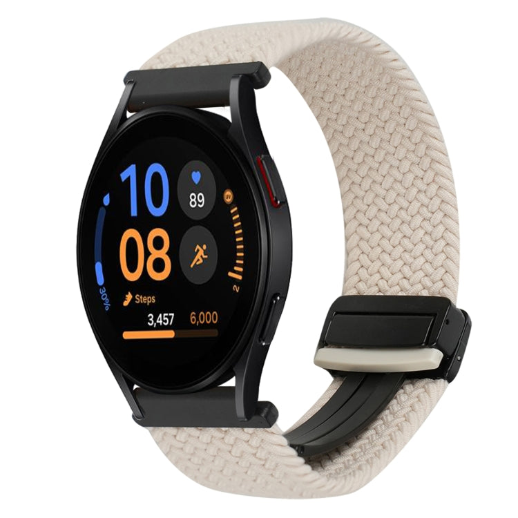 20mm Magnetische Schnalle geflochtenes Uhrenarmband, für Samsung Galaxy Watch FE 40mm, für Samsung Galaxy Watch 6 Classic