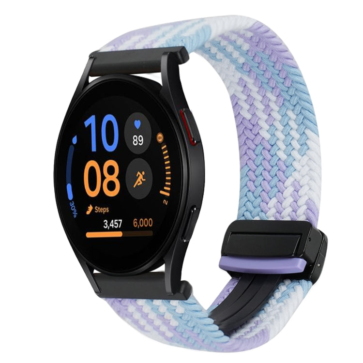 20mm Magnetische Schnalle geflochtenes Uhrenarmband, für Samsung Galaxy Watch FE 40mm, für Samsung Galaxy Watch 6 Classic