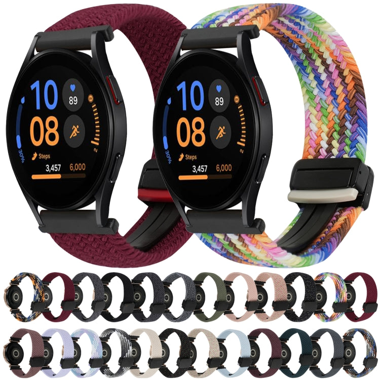 20mm Magnetische Schnalle geflochtenes Uhrenarmband, für Samsung Galaxy Watch FE 40mm, für Samsung Galaxy Watch 6 Classic