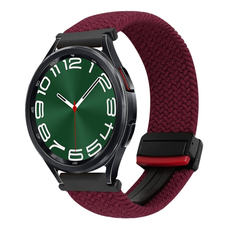 20mm Magnetische Schnalle geflochtenes Uhrenarmband, für Samsung Galaxy Watch FE 40mm, für Samsung Galaxy Watch 6 Classic