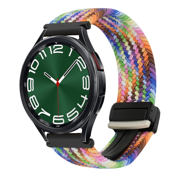 20mm Magnetische Schnalle geflochtenes Uhrenarmband, für Samsung Galaxy Watch FE 40mm, für Samsung Galaxy Watch 6 Classic