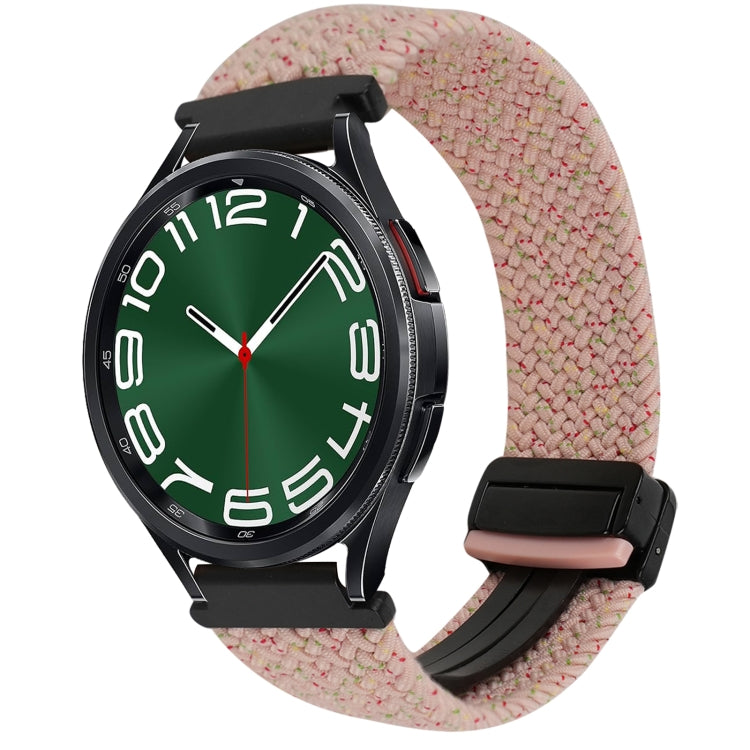 20mm Magnetische Schnalle geflochtenes Uhrenarmband, für Samsung Galaxy Watch FE 40mm, für Samsung Galaxy Watch 6 Classic