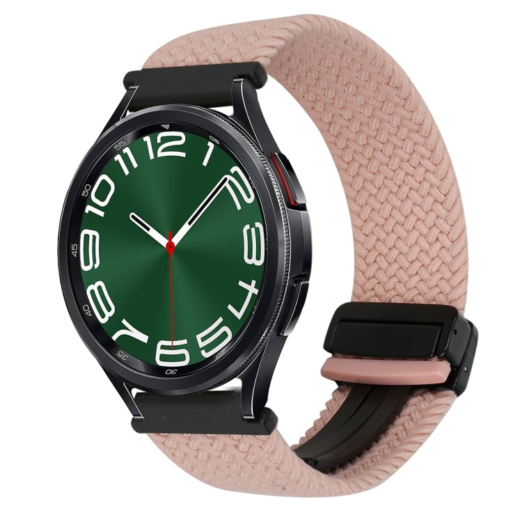 20mm Magnetische Schnalle geflochtenes Uhrenarmband, für Samsung Galaxy Watch FE 40mm, für Samsung Galaxy Watch 6 Classic