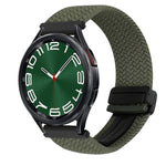 20mm Magnetische Schnalle geflochtenes Uhrenarmband, für Samsung Galaxy Watch FE 40mm, für Samsung Galaxy Watch 6 Classic