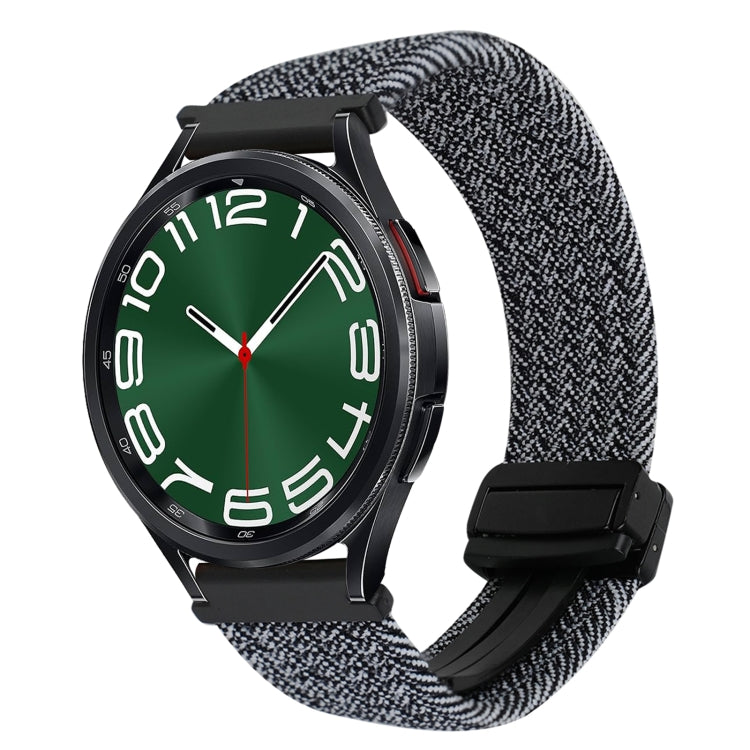 20mm Magnetische Schnalle geflochtenes Uhrenarmband, für Samsung Galaxy Watch FE 40mm, für Samsung Galaxy Watch 6 Classic
