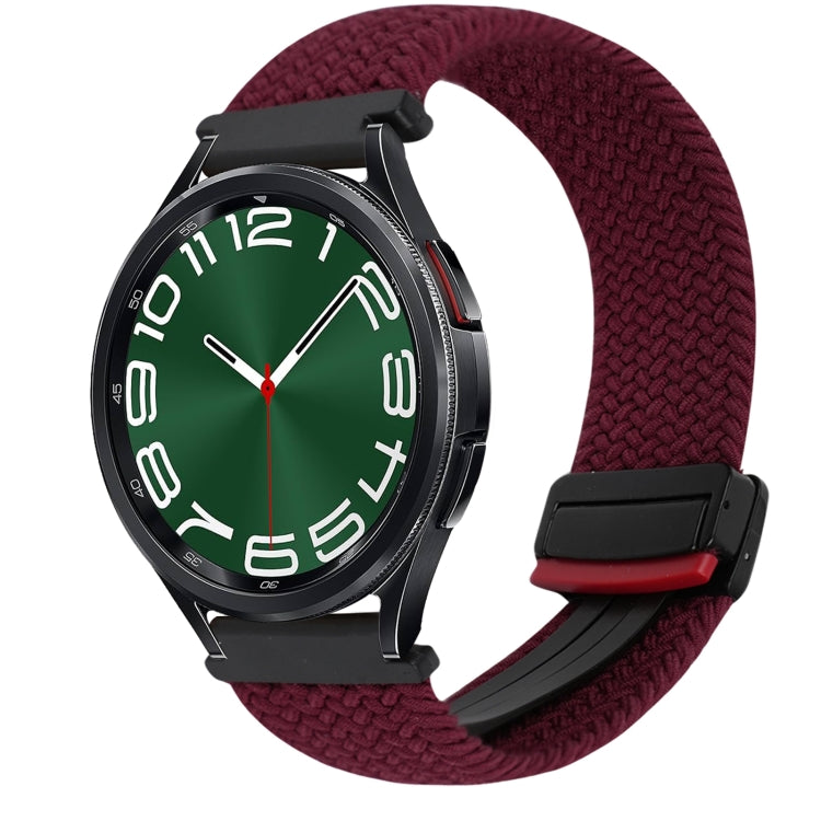 20mm Magnetische Schnalle geflochtenes Uhrenarmband, für Samsung Galaxy Watch FE 40mm, für Samsung Galaxy Watch 6 Classic