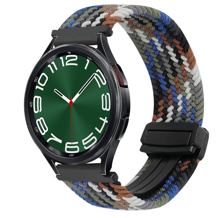 20mm Magnetische Schnalle geflochtenes Uhrenarmband, für Samsung Galaxy Watch FE 40mm, für Samsung Galaxy Watch 6 Classic