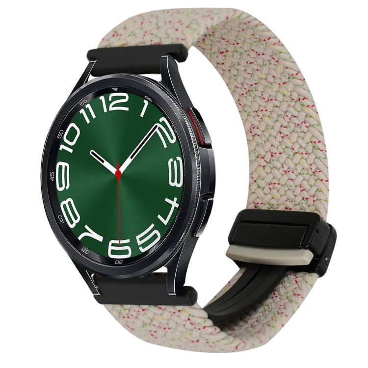 20mm Magnetische Schnalle geflochtenes Uhrenarmband, für Samsung Galaxy Watch FE 40mm, für Samsung Galaxy Watch 6 Classic