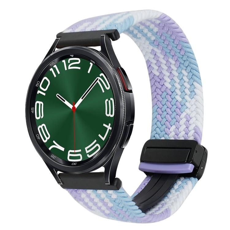 20mm Magnetische Schnalle geflochtenes Uhrenarmband, für Samsung Galaxy Watch FE 40mm, für Samsung Galaxy Watch 6 Classic