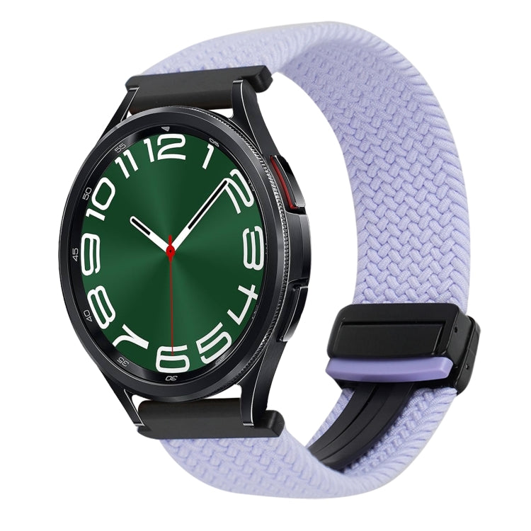 20mm Magnetische Schnalle geflochtenes Uhrenarmband, für Samsung Galaxy Watch FE 40mm, für Samsung Galaxy Watch 6 Classic