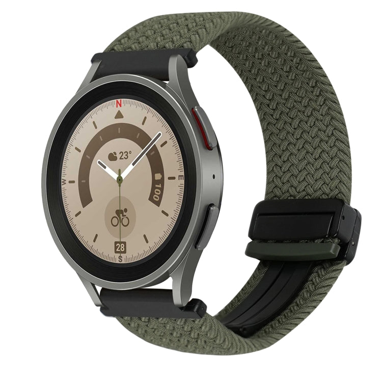 20mm Magnetverschluss Geflochtenes Uhrenarmband, Für Samsung Galaxy Watch 5 Pro, Für Samsung Gear Sport