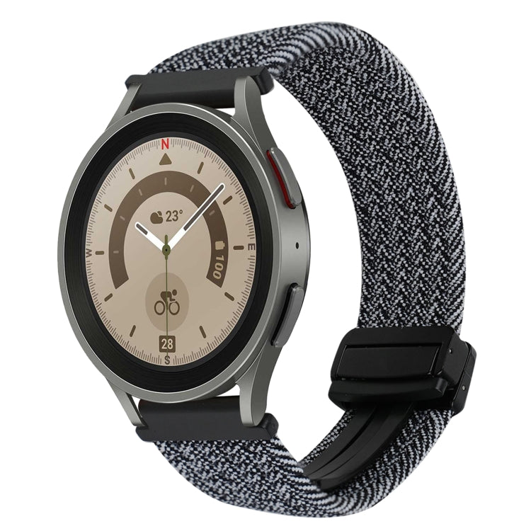 20mm Magnetverschluss Geflochtenes Uhrenarmband, Für Samsung Galaxy Watch 5 Pro, Für Samsung Gear Sport