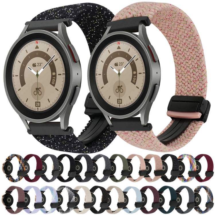 20mm Magnetverschluss Geflochtenes Uhrenarmband, Für Samsung Galaxy Watch 5 Pro, Für Samsung Gear Sport