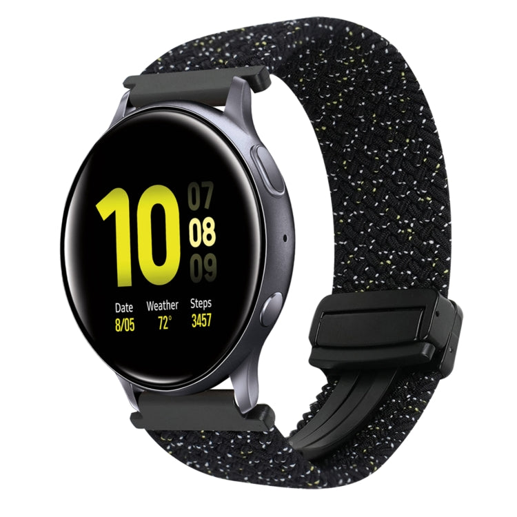 20mm Magnetische Schnallen-Geflechsuhrarmband, für Samsung Galaxy Watch Active 2, für Samsung Galaxy Watch 3 41mm