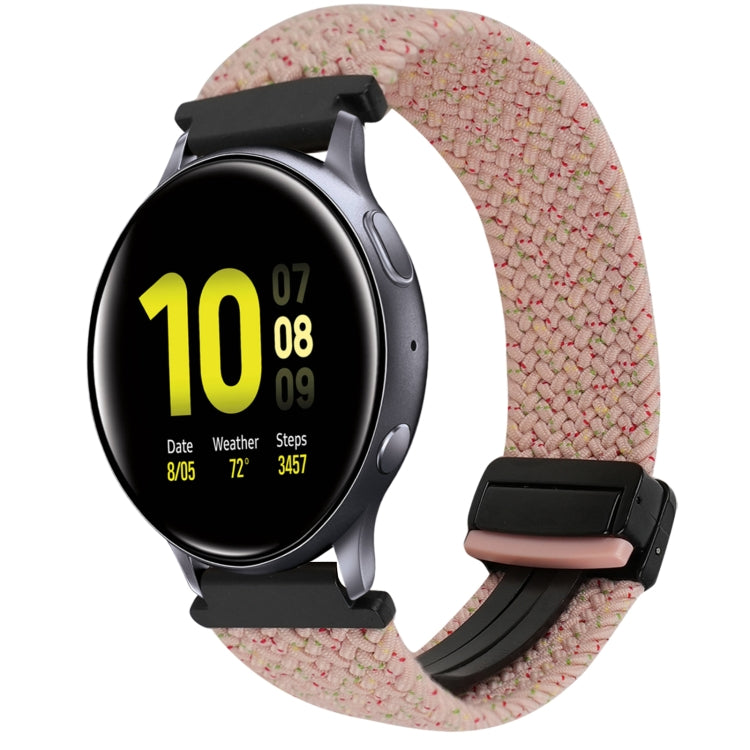 20mm Magnetische Schnallen-Geflechsuhrarmband, für Samsung Galaxy Watch Active 2, für Samsung Galaxy Watch 3 41mm