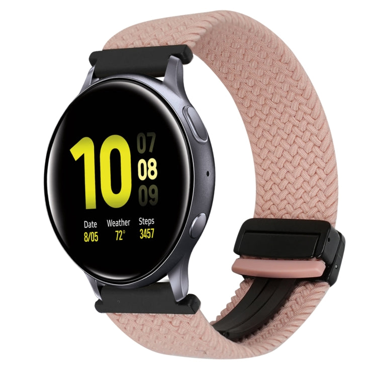 20mm Magnetische Schnallen-Geflechsuhrarmband, für Samsung Galaxy Watch Active 2, für Samsung Galaxy Watch 3 41mm