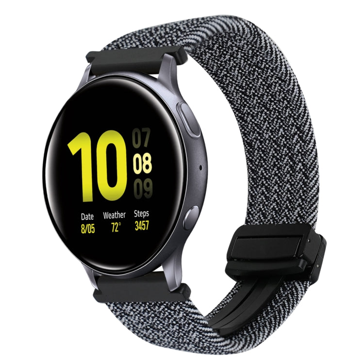 20mm Magnetische Schnallen-Geflechsuhrarmband, für Samsung Galaxy Watch Active 2, für Samsung Galaxy Watch 3 41mm