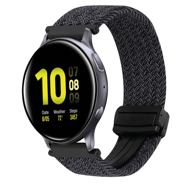 20mm Magnetische Schnallen-Geflechsuhrarmband, für Samsung Galaxy Watch Active 2, für Samsung Galaxy Watch 3 41mm