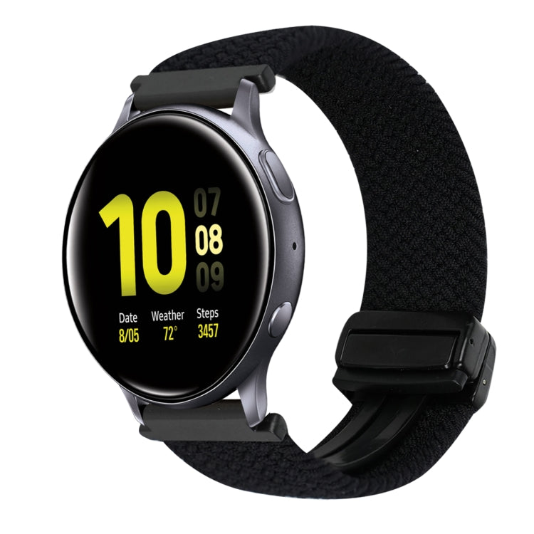 20mm Magnetische Schnallen-Geflechsuhrarmband, für Samsung Galaxy Watch Active 2, für Samsung Galaxy Watch 3 41mm
