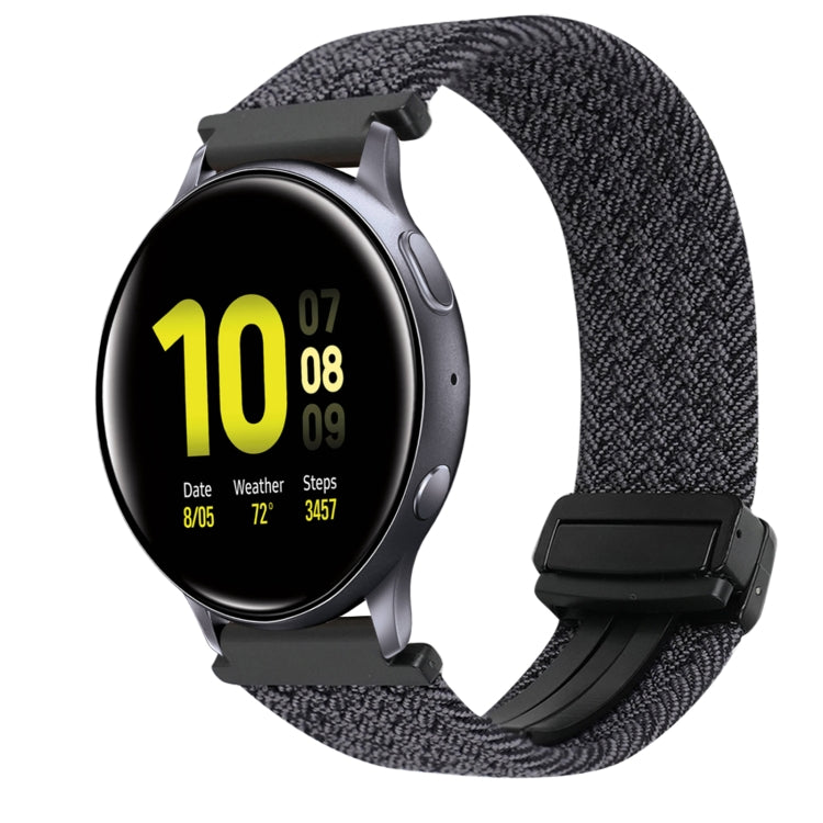 20mm Magnetische Schnallen-Geflechsuhrarmband, für Samsung Galaxy Watch Active 2, für Samsung Galaxy Watch 3 41mm