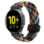 20mm Magnetische Schnallen-Geflechsuhrarmband, für Samsung Galaxy Watch Active 2, für Samsung Galaxy Watch 3 41mm
