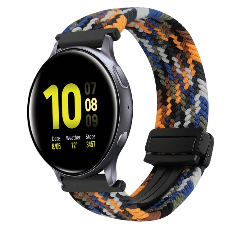 20mm Magnetische Schnallen-Geflechsuhrarmband, für Samsung Galaxy Watch Active 2, für Samsung Galaxy Watch 3 41mm