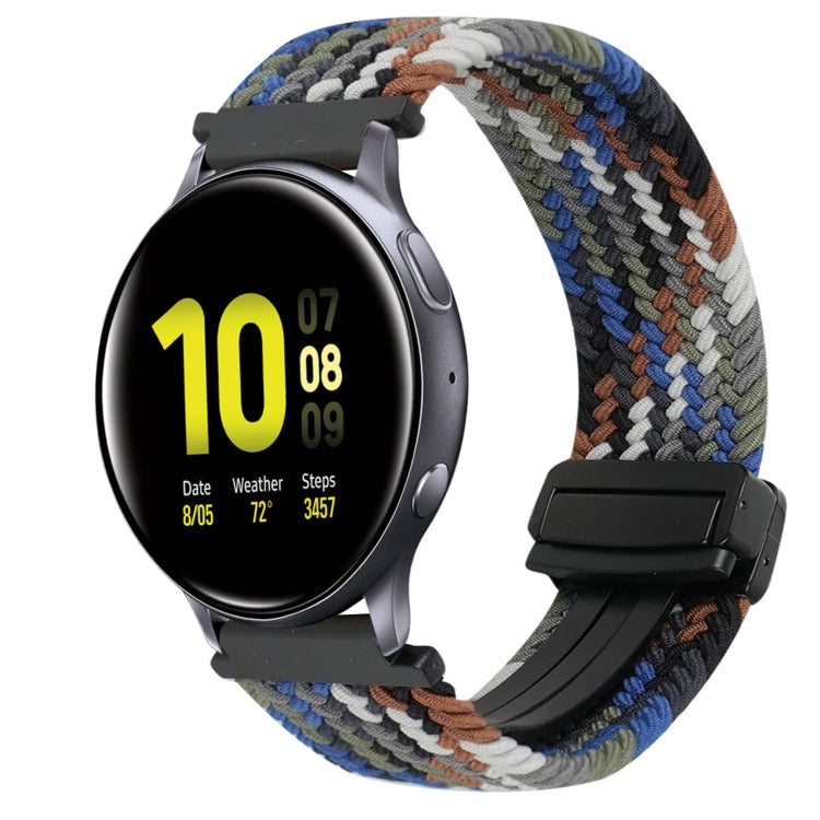 20mm Magnetische Schnallen-Geflechsuhrarmband, für Samsung Galaxy Watch Active 2, für Samsung Galaxy Watch 3 41mm