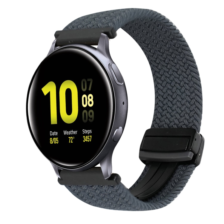 20mm Magnetische Schnallen-Geflechsuhrarmband, für Samsung Galaxy Watch Active 2, für Samsung Galaxy Watch 3 41mm