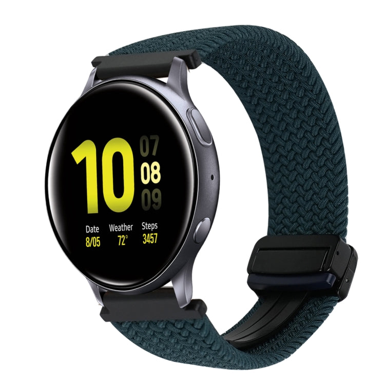 20mm Magnetische Schnallen-Geflechsuhrarmband, für Samsung Galaxy Watch Active 2, für Samsung Galaxy Watch 3 41mm