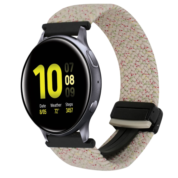 20mm Magnetische Schnallen-Geflechsuhrarmband, für Samsung Galaxy Watch Active 2, für Samsung Galaxy Watch 3 41mm