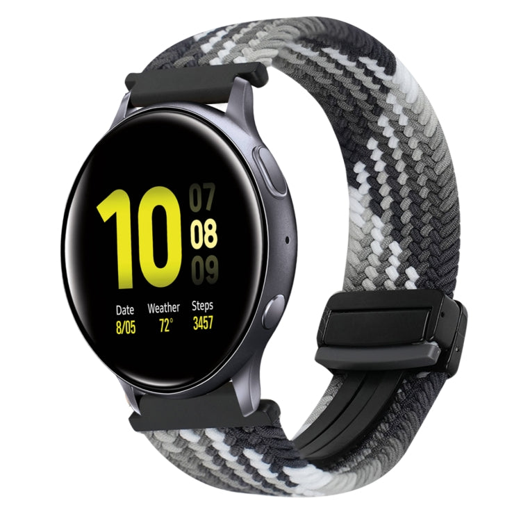 20mm Magnetische Schnallen-Geflechsuhrarmband, für Samsung Galaxy Watch Active 2, für Samsung Galaxy Watch 3 41mm