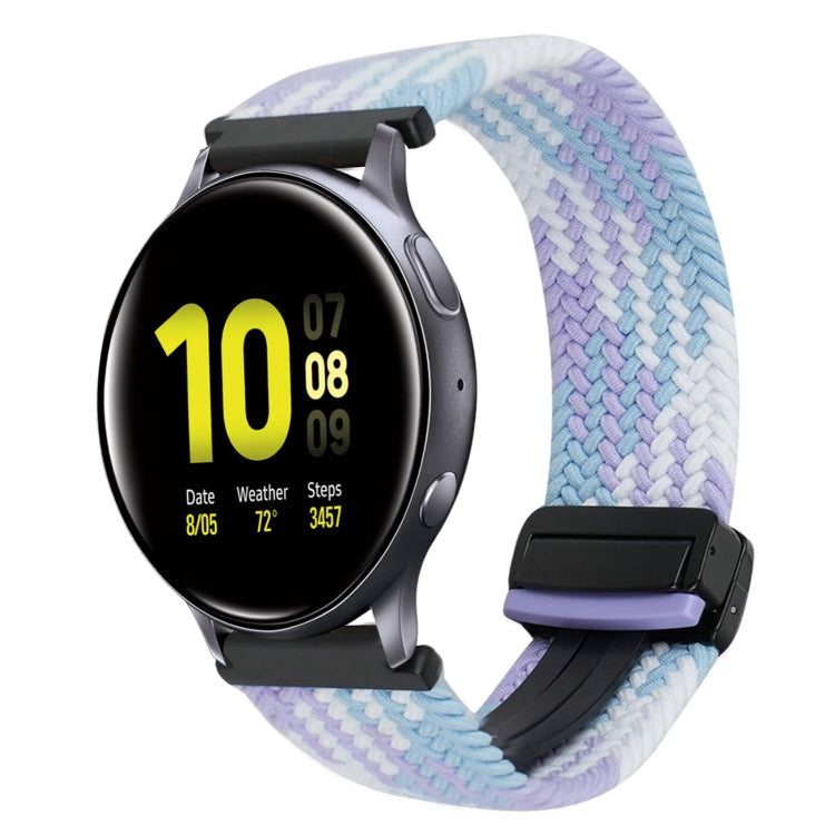 20mm Magnetische Schnallen-Geflechsuhrarmband, für Samsung Galaxy Watch Active 2, für Samsung Galaxy Watch 3 41mm