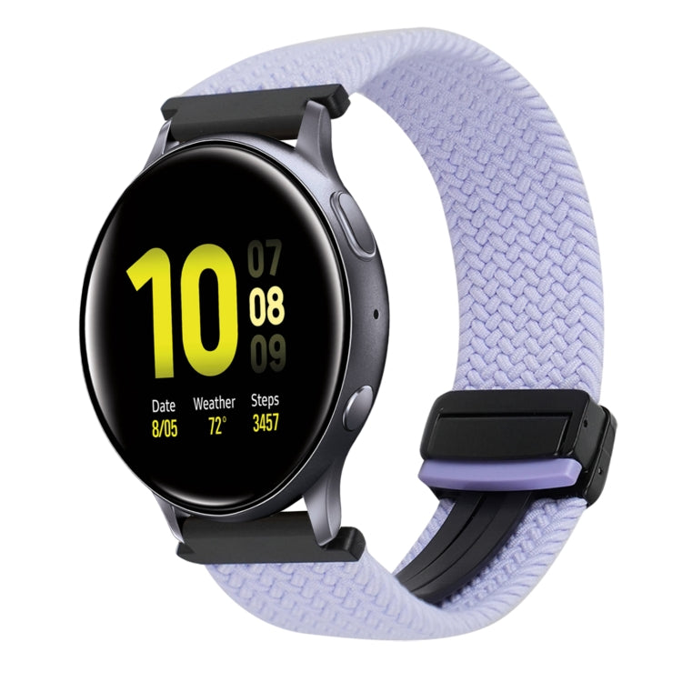 20mm Magnetische Schnallen-Geflechsuhrarmband, für Samsung Galaxy Watch Active 2, für Samsung Galaxy Watch 3 41mm