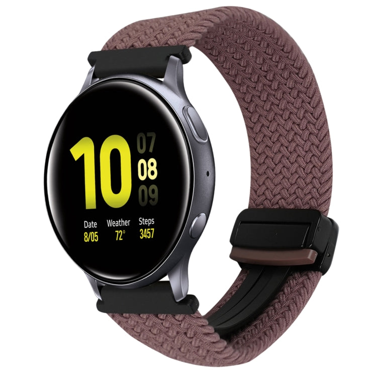 20mm Magnetische Schnallen-Geflechsuhrarmband, für Samsung Galaxy Watch Active 2, für Samsung Galaxy Watch 3 41mm