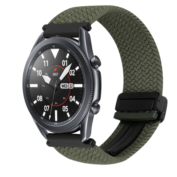 20mm Magnetische Schnallen-Geflechsuhrarmband, für Samsung Galaxy Watch Active 2, für Samsung Galaxy Watch 3 41mm
