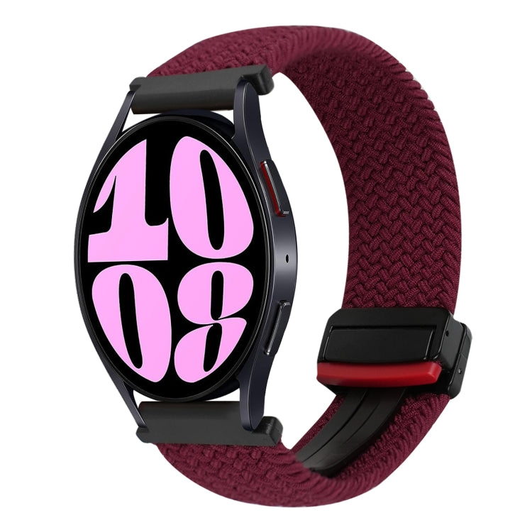 20mm Magnetische Schnalle geflochtenes Uhrenarmband, für Samsung Galaxy Watch 6, für Samsung Galaxy Watch 5