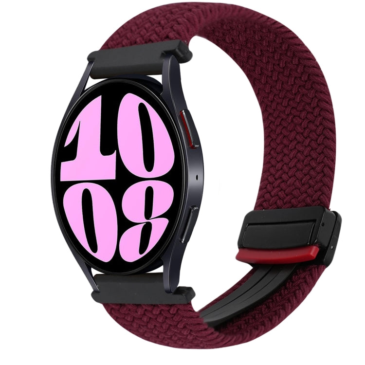 20mm Magnetische Schnalle geflochtenes Uhrenarmband, für Samsung Galaxy Watch 6, für Samsung Galaxy Watch 5