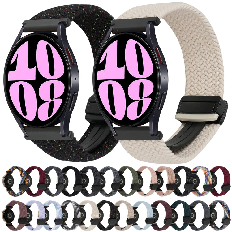 20mm Magnetische Schnalle geflochtenes Uhrenarmband, für Samsung Galaxy Watch 6, für Samsung Galaxy Watch 5