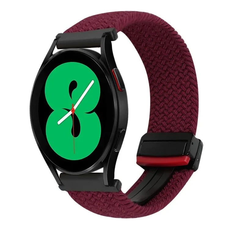 20 mm breites, geflochtenes Uhrenarmband mit Magnetverschluss, passend für Samsung Galaxy Watch 4 und Samsung Galaxy Watch 4 Classic