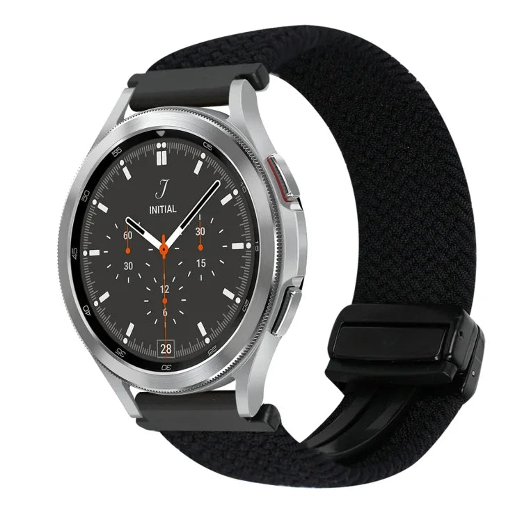 20mm Magnetic Buckle Braided Watch Strap, For Samsung Galaxy Watch 4, For Samsung Galaxy Watch 4 Classic