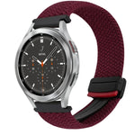 20mm Magnetic Buckle Braided Watch Strap, For Samsung Galaxy Watch 4, For Samsung Galaxy Watch 4 Classic