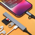 ADS-805 8-Pin + Type-C zu USB-C Daten + USB 2.0 / 3.0 + SD / TF Kartenleser Hub Erweiterungskonverter, ADS-805