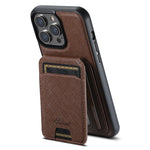 Suteni H18 Cross Grain MagSafe Brieftaschen-Leder-Handyhülle, Für iPhone 13 Pro Max, Für iPhone 13 Pro, Für iPhone 13, Für iPhone 12, Für iPhone 12 Pro Max, Für iPhone 12 Pro