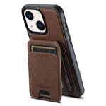 Suteni H18 Cross Grain MagSafe Brieftaschen-Leder-Handyhülle, Für iPhone 13 Pro Max, Für iPhone 13 Pro, Für iPhone 13, Für iPhone 12, Für iPhone 12 Pro Max, Für iPhone 12 Pro