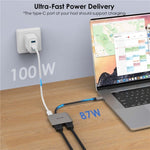 WAVLINK UHP510 Pro 87W PD Lade USB C zu Dual HD Konverter 4K 60Hz Monitor Adapter