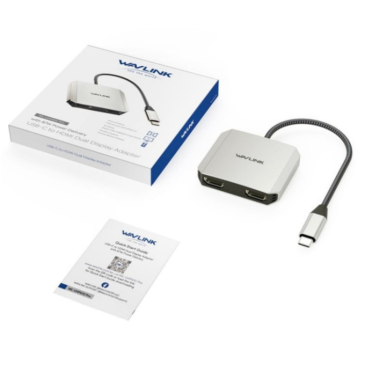 WAVLINK UHP510 Pro 87W PD Lade USB C zu Dual HD Konverter 4K 60Hz Monitor Adapter